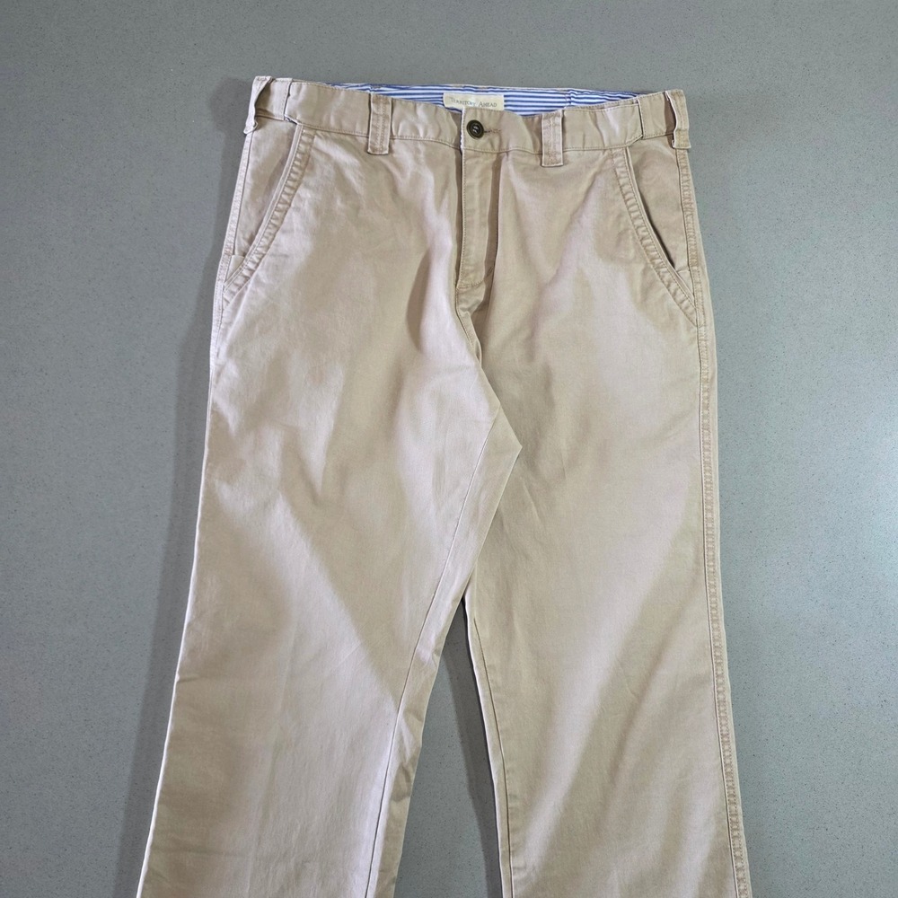 Territory Ahead Mens Khaki Chino Pants Size 32x31.5 Tan Straight Leg Cotton